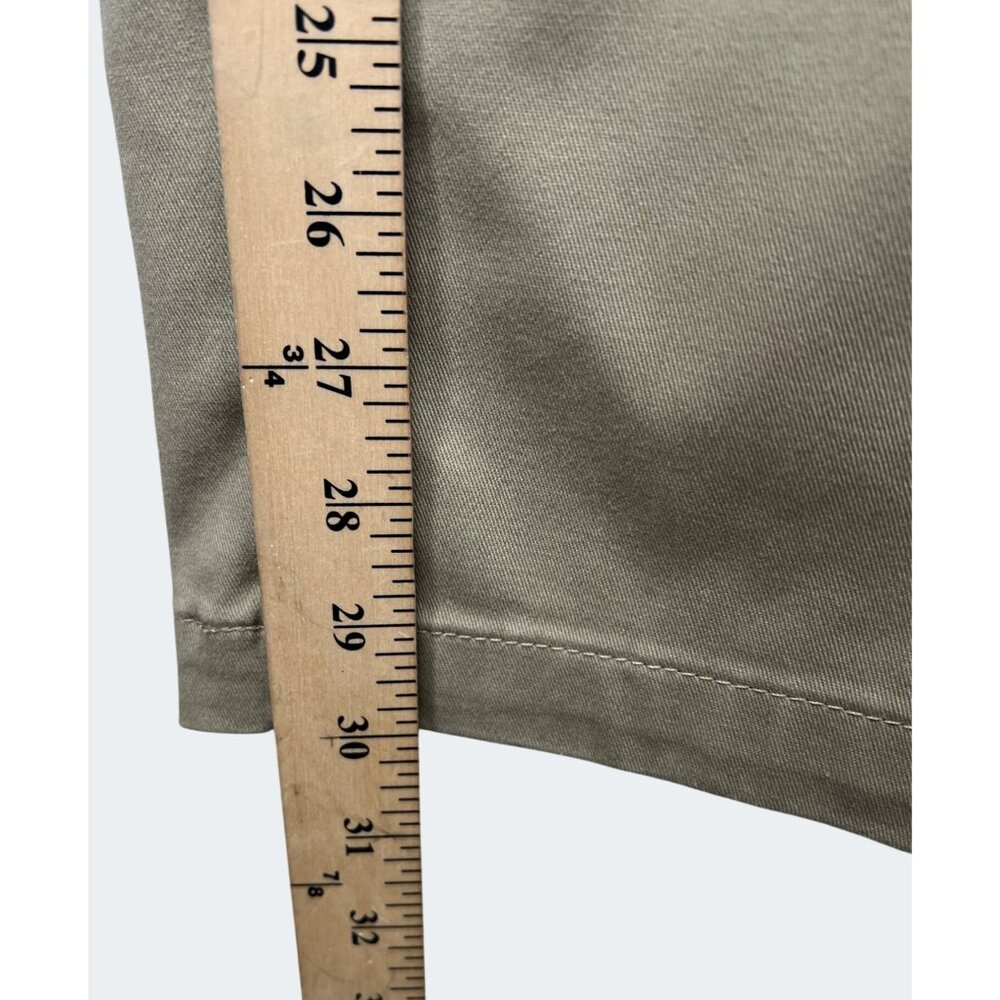 Genuine Dickies Womens Perfectly Slimming High Rise Pant Relaxed Fit Khaki 14R - Picture 8 of 16